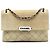 Chanel Borsa in Suede Marrone Trapuntata con Etichetta Retro Beige
