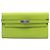 Cartera Larga Kelly en Cabra Mysore Verde Hermès Verde claro