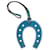 Charm para bolso Hermès Blue Swift Paddock Horseshoe Azul  - vista 2