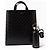 Borsa Tote Prada in pelle Spazzolato nera Nero - vista 2