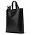 Borsa Tote Prada in pelle Spazzolato nera Nero - vista 3