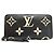 Louis Vuitton Monogram Bi-Fold Langbörse Schwarz Beige - Ansicht 2