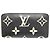 Louis Vuitton Monogram Bi-Fold Langbörse Schwarz Beige - Ansicht 3