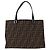 Fendi Vintage Offene Tote Zucca aus Canvas Mittel Braun