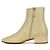 Francesco Russo Botas de cuero Castaño Beige - vista 4
