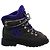 Stivali in shearling con lacci Chanel CC in suede grigio
