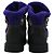 Stivali in shearling con lacci Chanel CC in suede grigio - vista 3