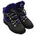 Stivali in shearling con lacci Chanel CC in suede grigio - vista 4