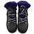 Stivali in shearling con lacci Chanel CC in suede grigio - vista 5
