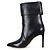 Francesco Russo Botas de cuero Negro - vista 4