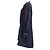 Abito Mini Effetto Sovrapposto in Lana Blu Navy Sacai - vista 2