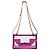 Borsa a spalla Small Betty Chain in PVC rosa di Saint Laurent