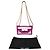 Borsa a spalla Small Betty Chain in PVC rosa di Saint Laurent - vista 8