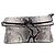 Bolsa de Ombro Moschino M-Logo em Couro de Bezerro Branco com Estampa de Python - vista 11