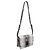Bolsa de Ombro Moschino M-Logo em Couro de Bezerro Branco com Estampa de Python - vista 2