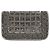 Bolso de mano de seda plateada adornado con cristales Balmain Plata