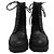 Moncler Carinne Perforated Ankle Boots in Black Leather - view 2