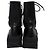 Moncler Carinne Perforated Ankle Boots in Black Leather - view 3