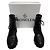 Moncler Carinne Perforated Ankle Boots in Black Leather - view 9