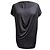 Túnica Drapada de Cuello Redondo Alexander Mcqueen en Viscosa Gris