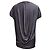 Túnica Drapada de Cuello Redondo Alexander Mcqueen en Viscosa Gris - vista 3