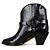 Francesco Russo Botas de cuero Negro - vista 4