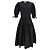 Vestido Midi de Manga Abullonada Cintia en Algodón Negro Ulla Johnson