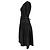 Vestido Midi de Manga Abullonada Cintia en Algodón Negro Ulla Johnson - vista 2