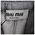 Pantalones de chándal de algodón gris con logo bordado Miu Miu - vista 4