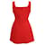 Vestido Mini Sin Mangas de Tweed Rojo de Algodón Maje Roja - vista 3