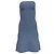 Abito Mini Senza Spalline Herve Leger in Rayon Blu Chiaro