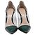 Sapatos Plexi Gianvito Rossi em PVC verde e couro envernizado - vista 2