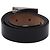 Cinto de couro preto com fivela retangular com logo Montblanc - vista 3