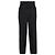 Givenchy Hochbundige gerade Hosen aus schwarzem Polyester - Ansicht 3