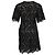 Vestido Mini de Encaje Floral Erdem Aliya en Poliéster Negro - vista 3