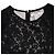 Vestido Mini de Encaje Floral Erdem Aliya en Poliéster Negro - vista 5