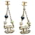 Orecchini Chanel Coco Crush Bianco Blu D'oro Verde  - vista 1