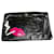 Borsa Clutch Prada Nappa Lips Nero Rosa