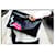 Borsa Clutch Prada Nappa Lips Nero Rosa - vista 2