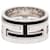 Hermès Move Ash Ring Silver Black Silvery