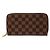 Cartera Zippy Damier Louis Vuitton Castaño