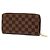 Cartera Zippy Damier Louis Vuitton Castaño - vista 2