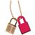 Collar Colgante Hermès O'Kelly PM Rosa Dorado - vista 2
