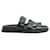 Sandali Hermès Chypre Neri EU37 Mules in Pelle Nera UK4 US6.5 Nero