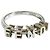 Anello Logo Band da Uomo Fendi Argento