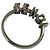 Anello Logo Band da Uomo Fendi Argento - vista 5