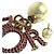 Orecchino Singolo Tribal Rosa Christian Dior - vista 5