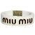 Bracciale bangle in plexiglass da donna Miu Miu Bianco
