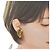 Orecchini Clip Anagram da Donna Loewe Nero D'oro - vista 10