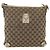 Borsa a Spalla GG Canvas Gucci Beige Oro 131326 Auth 168097 D'oro - vista 2